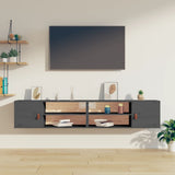 vidaXL Wandkast 80x30x30 cm massief grenenhout