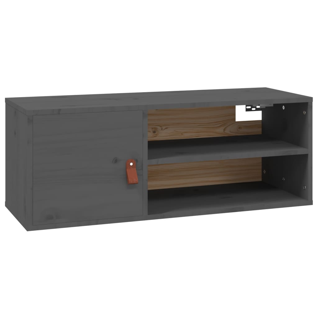 vidaXL Wandkast 80x30x30 cm massief grenenhout