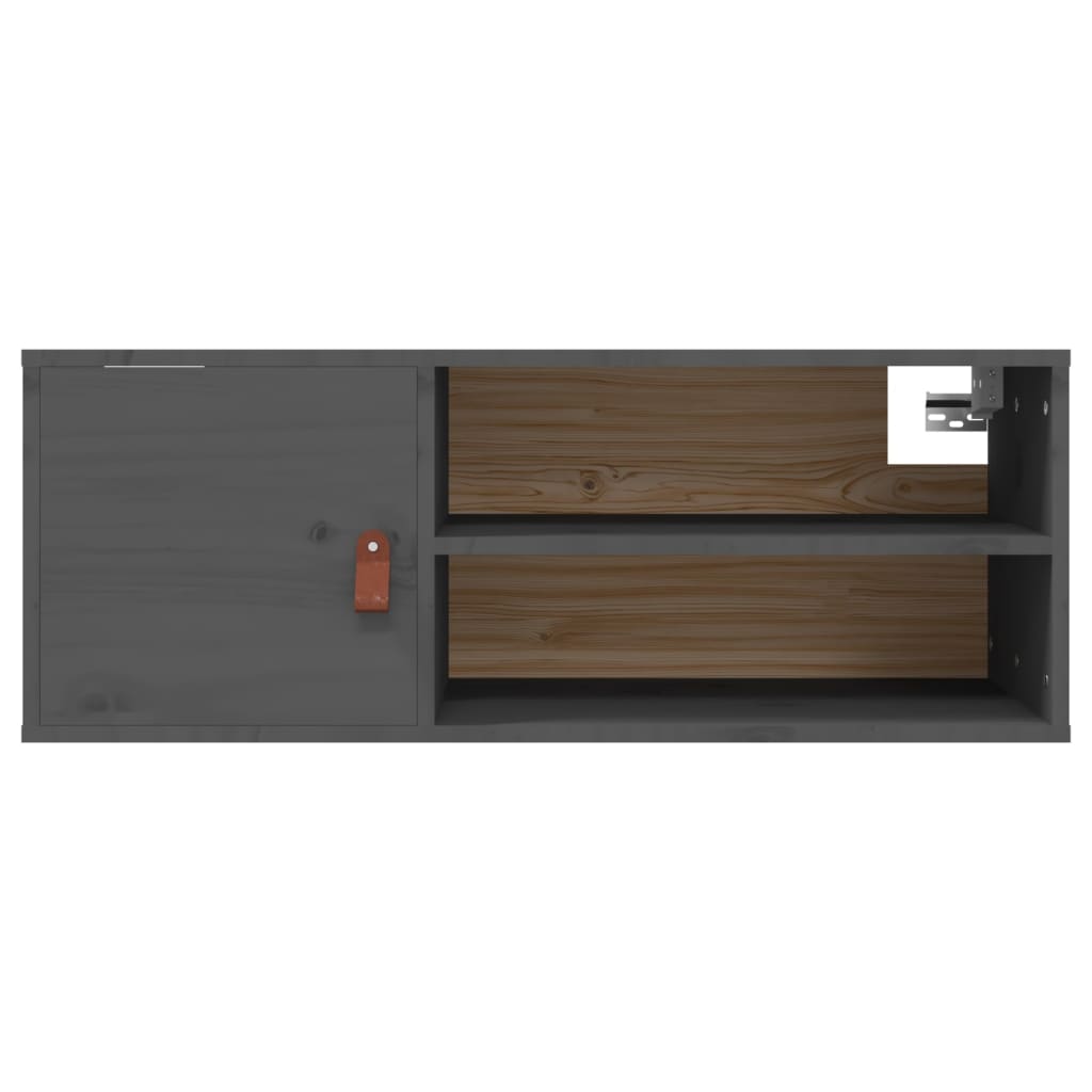 vidaXL Wandkast 80x30x30 cm massief grenenhout