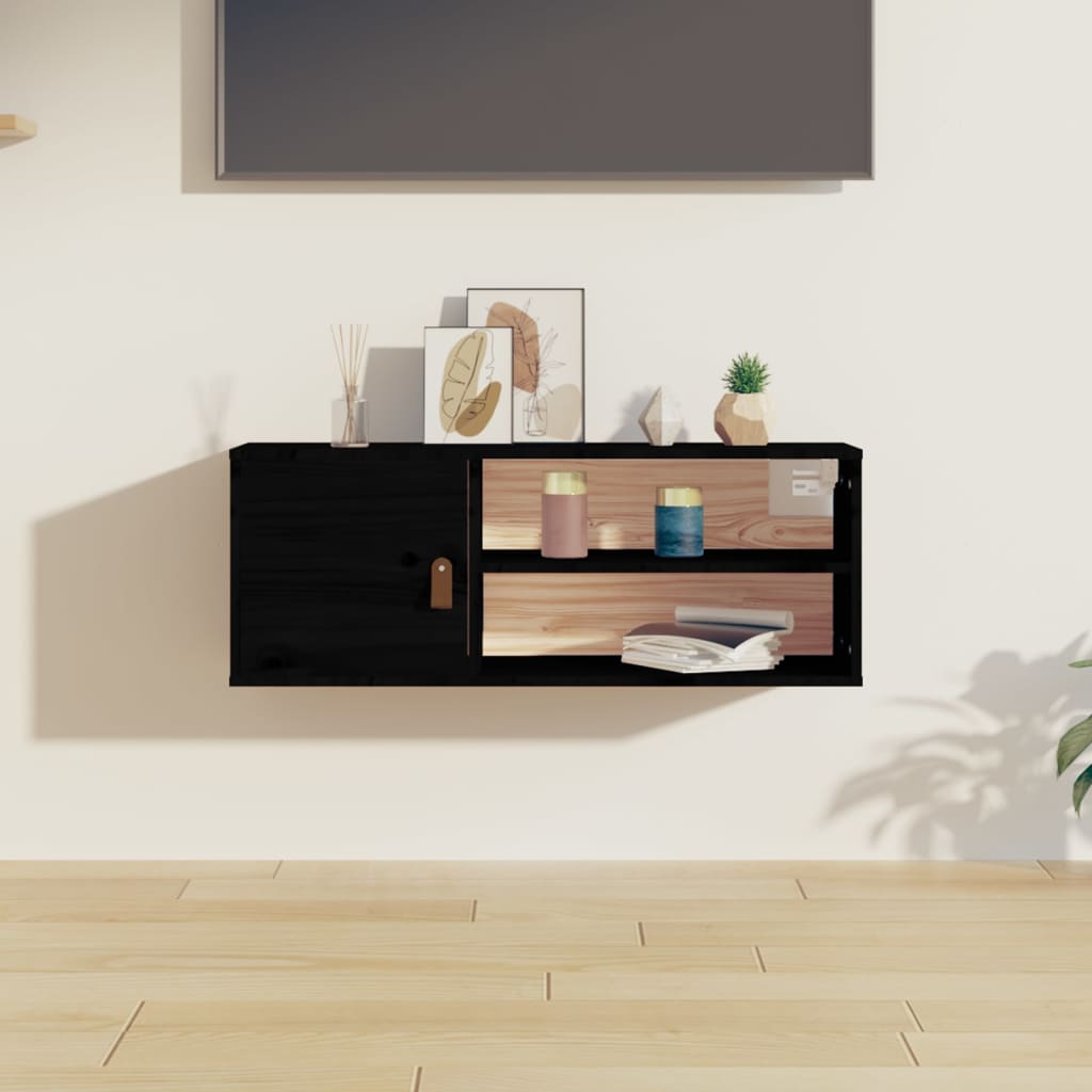 vidaXL Wandkast 80x30x30 cm massief grenenhout