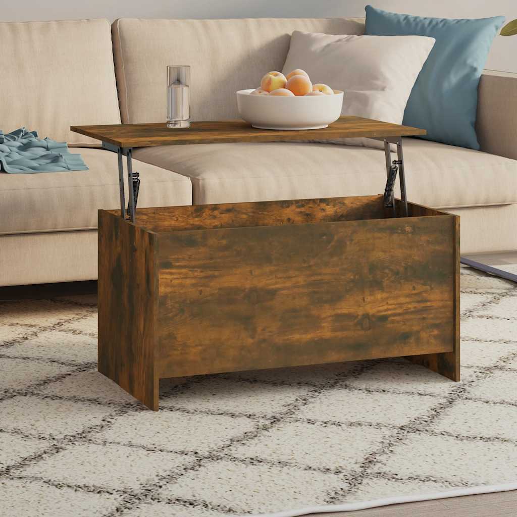 vidaXL Salontafel 102x55,5x52,5 cm bewerkt hout wit