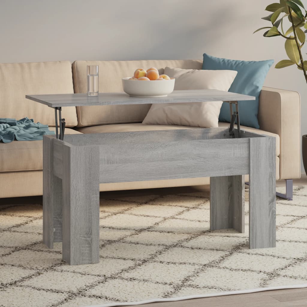 vidaXL Salontafel 101x49x52 cm bewerkt hout wit