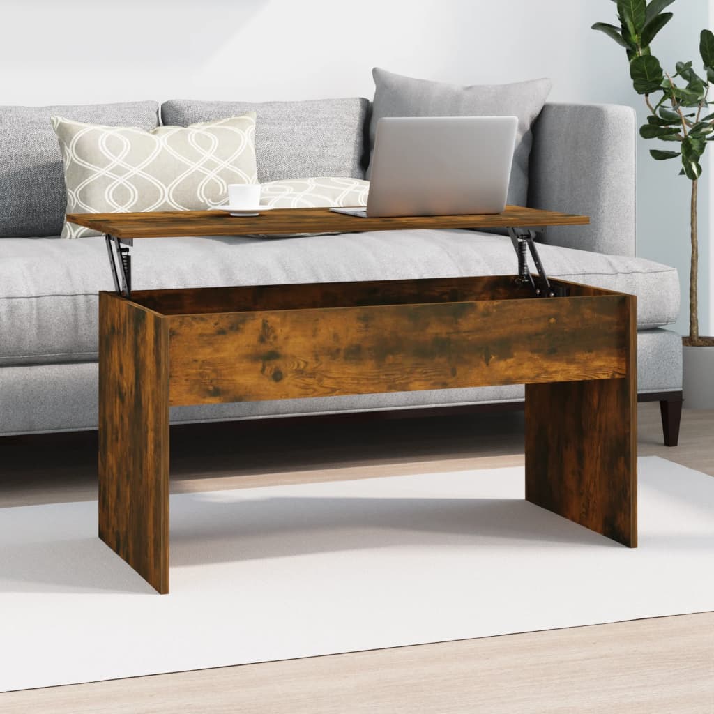 vidaXL Salontafel 102x50,5x52,5 cm bewerkt hout wit