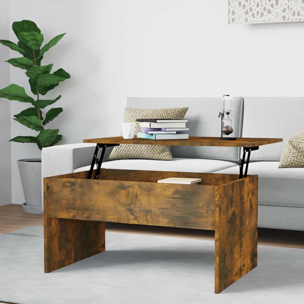 vidaXL Salontafel 102x50,5x52,5 cm bewerkt hout wit