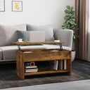 vidaXL Salontafel 102x50x52,5 cm bewerkt hout wit