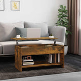 vidaXL Salontafel 102x50x52,5 cm bewerkt hout wit