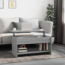 vidaXL Salontafel 102x50x52,5 cm bewerkt hout wit