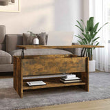vidaXL Salontafel 102x50x52,5 cm bewerkt hout wit