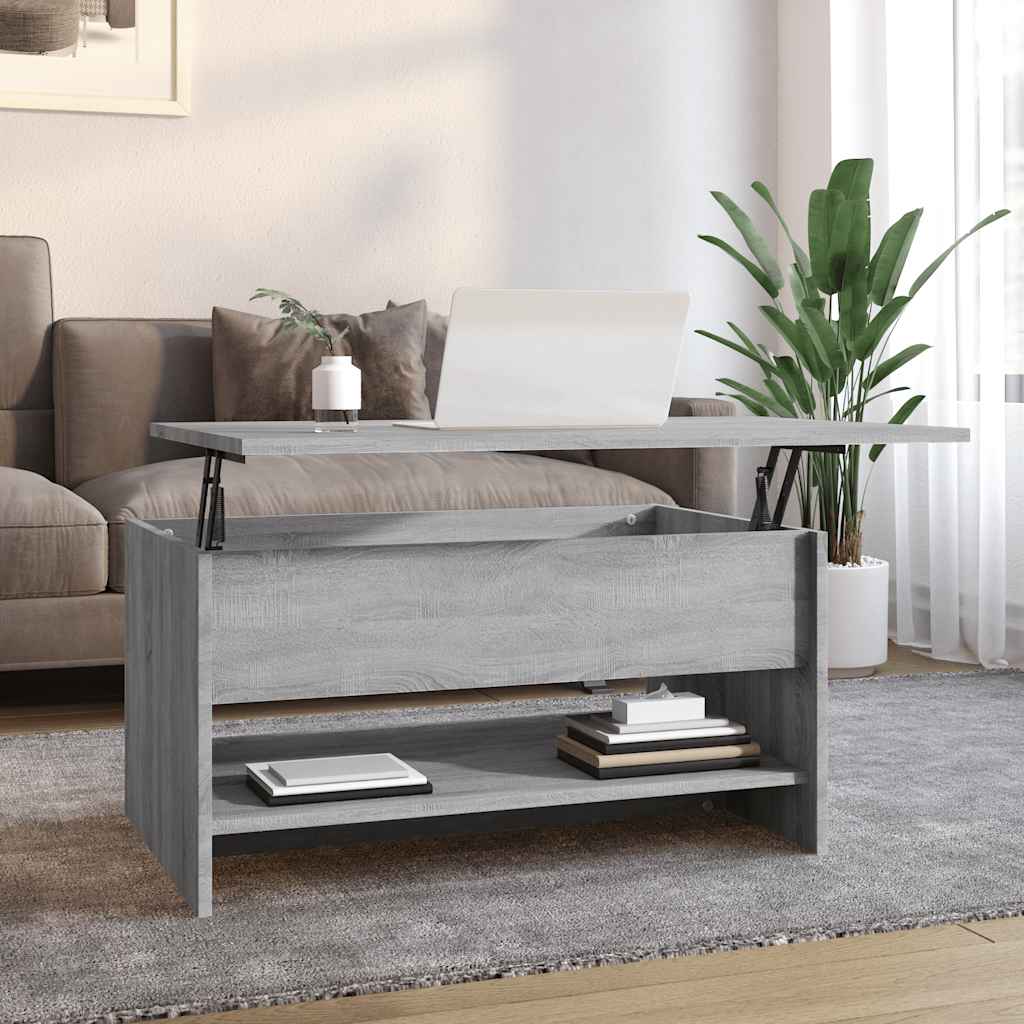 vidaXL Salontafel 102x50x52,5 cm bewerkt hout wit