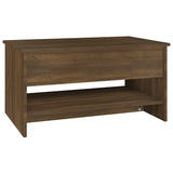 vidaXL Salontafel 102x50x52,5 cm bewerkt hout wit
