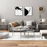 vidaXL Salontafel 100x50x40 cm bewerkt hout zwart eikenkleurig