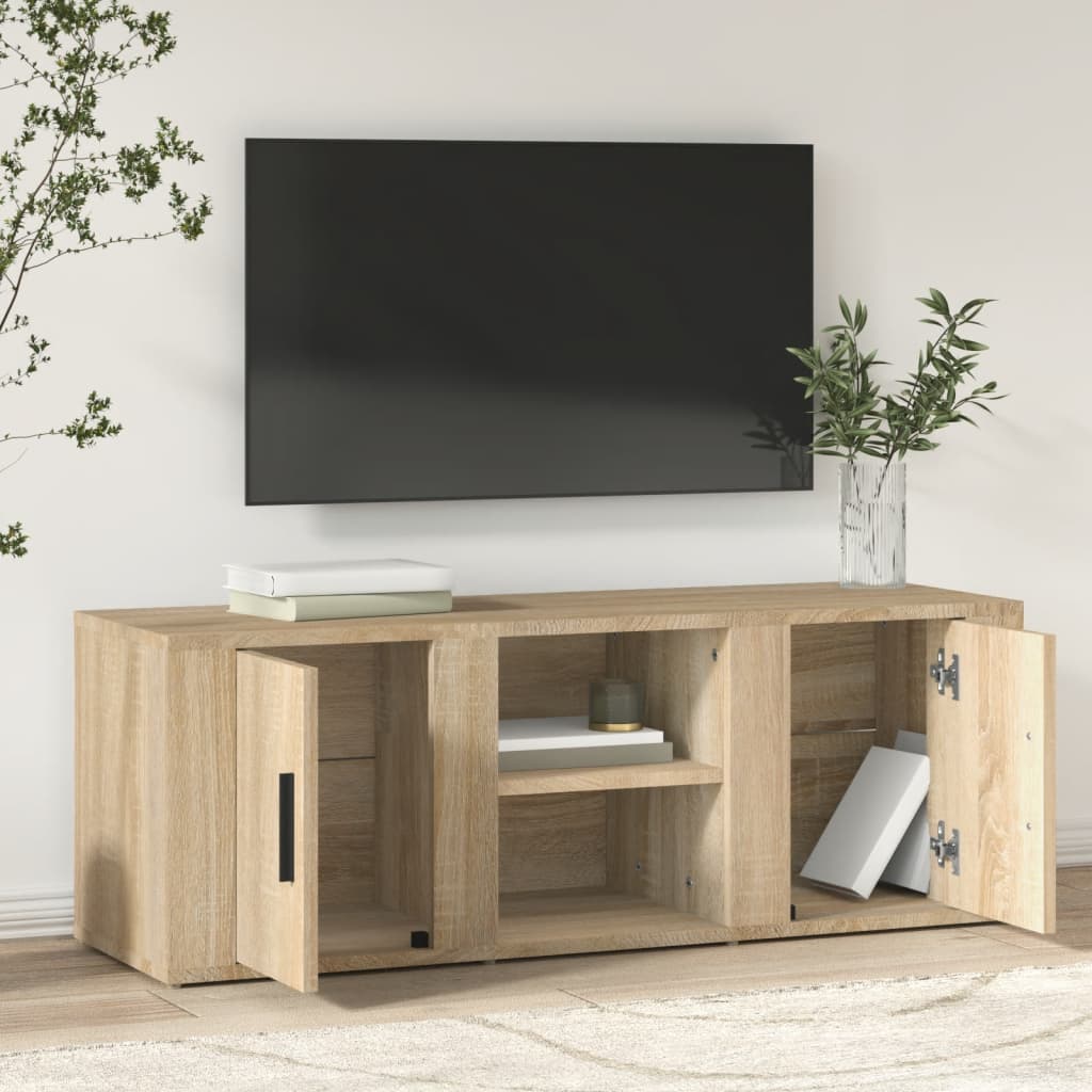 vidaXL Tv-meubel 100x31,5x35 cm bewerkt hout wit