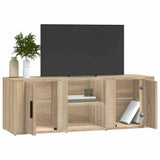 vidaXL Tv-meubel 100x31,5x35 cm bewerkt hout wit