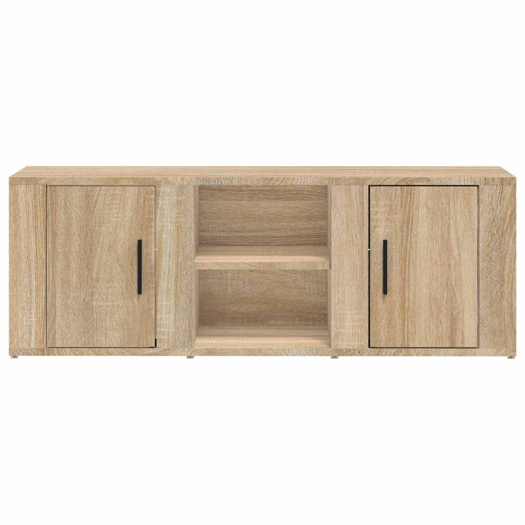 vidaXL Tv-meubel 100x31,5x35 cm bewerkt hout wit
