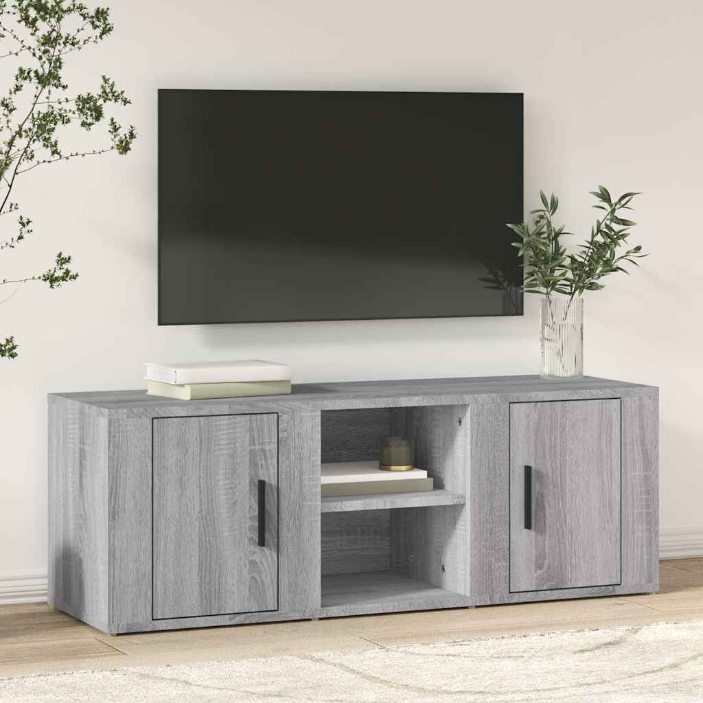 vidaXL Tv-meubel 100x31,5x35 cm bewerkt hout wit