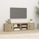 vidaXL Tv-meubels 2 st 80x31,5x36 cm bewerkt hout wit