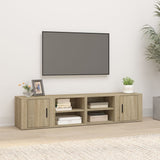 vidaXL Tv-meubels 2 st 80x31,5x36 cm bewerkt hout wit
