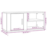 vidaXL Tv-meubels 2 st 80x31,5x36 cm bewerkt hout wit