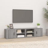 vidaXL Tv-meubels 2 st 80x31,5x36 cm bewerkt hout wit