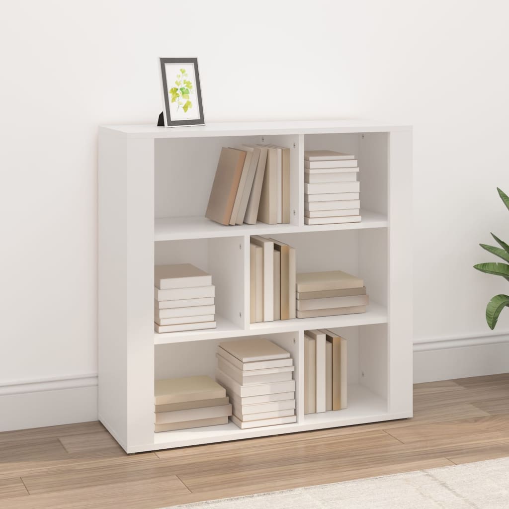 vidaXL Dressoir 80x30x80 cm bewerkt hout wit
