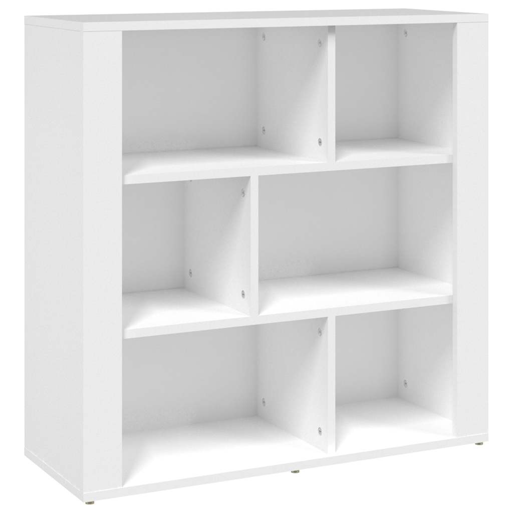 vidaXL Dressoir 80x30x80 cm bewerkt hout wit