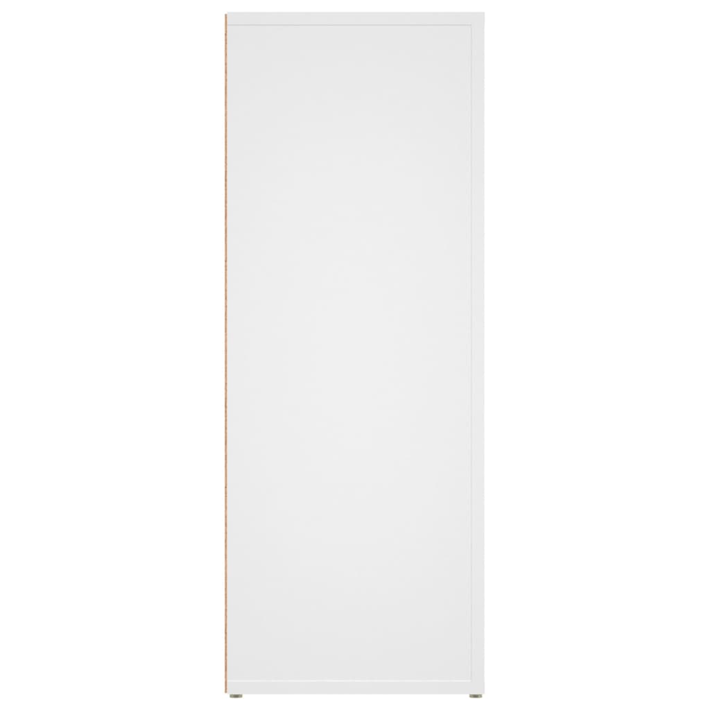 vidaXL Dressoir 80x30x80 cm bewerkt hout wit