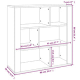 vidaXL Dressoir 80x30x80 cm bewerkt hout wit