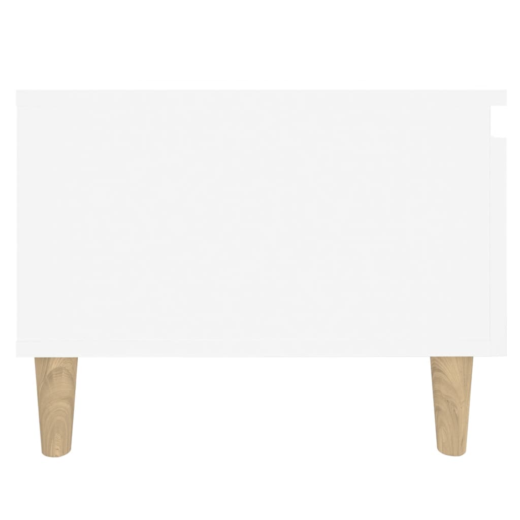vidaXL Bijzettafel 50x46x35 cm bewerkt hout wit