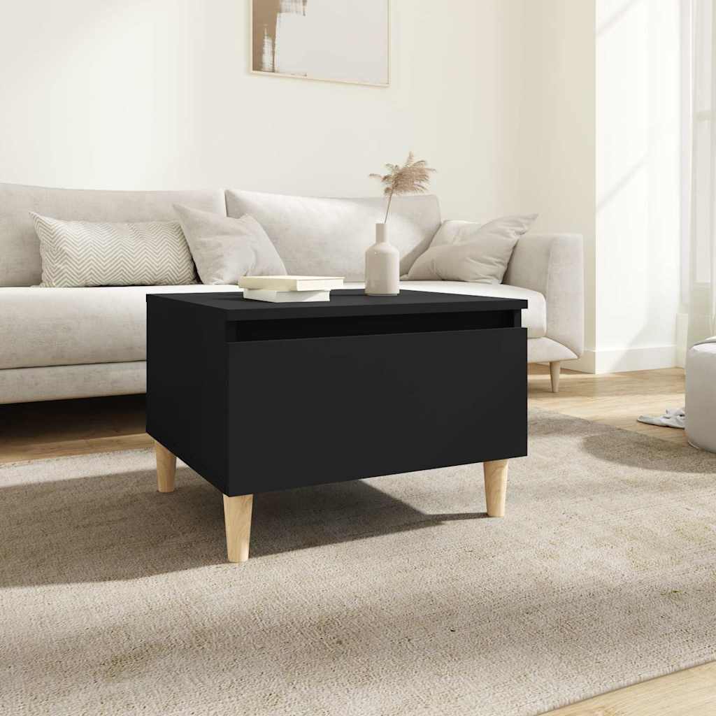 vidaXL Bijzettafel 50x46x35 cm bewerkt hout wit