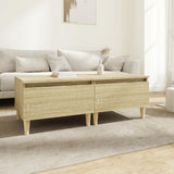 vidaXL Bijzettafel 50x46x35 cm bewerkt hout wit