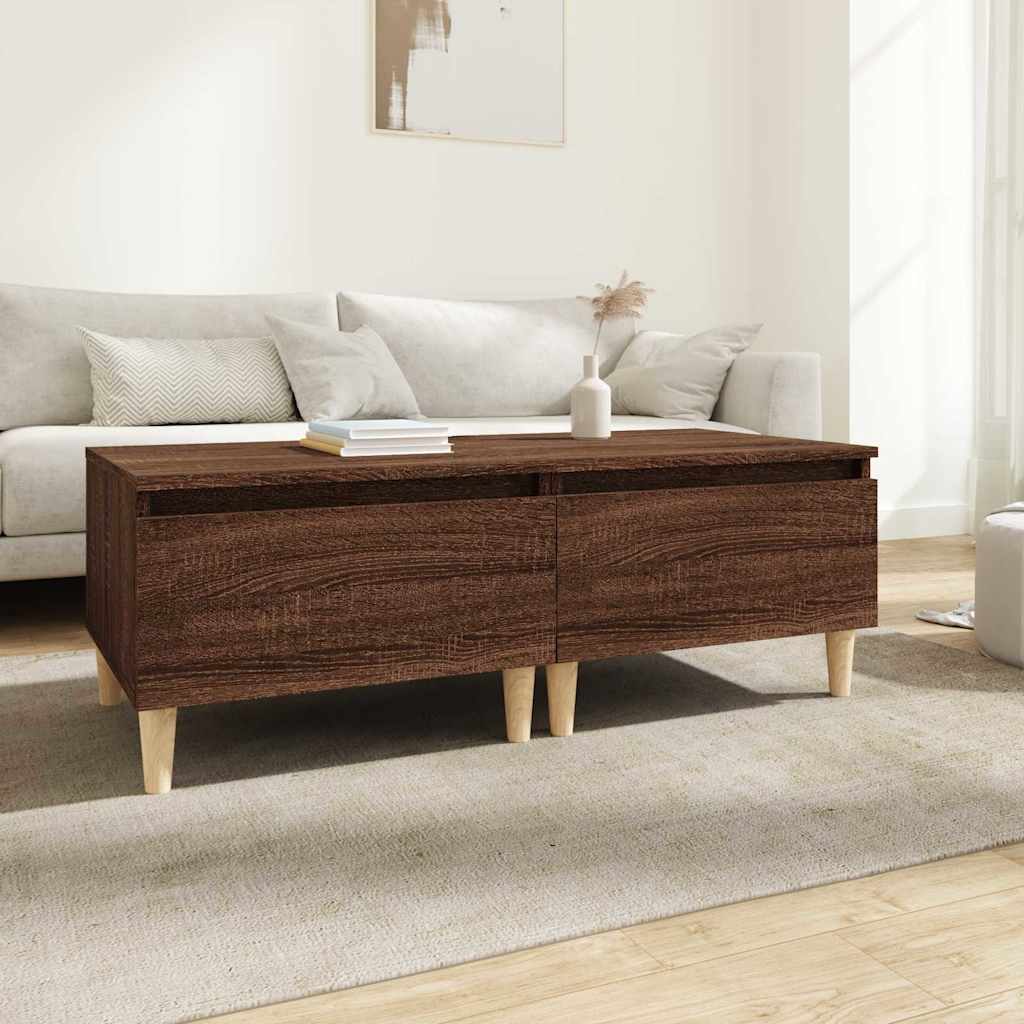 vidaXL Bijzettafel 50x46x35 cm bewerkt hout wit