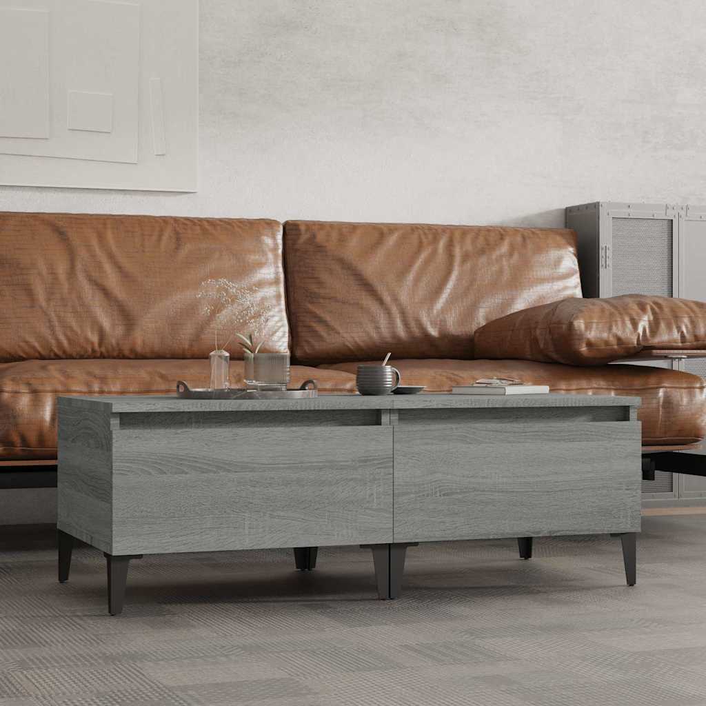 vidaXL Bijzettafel 50x46x35 cm bewerkt hout wit