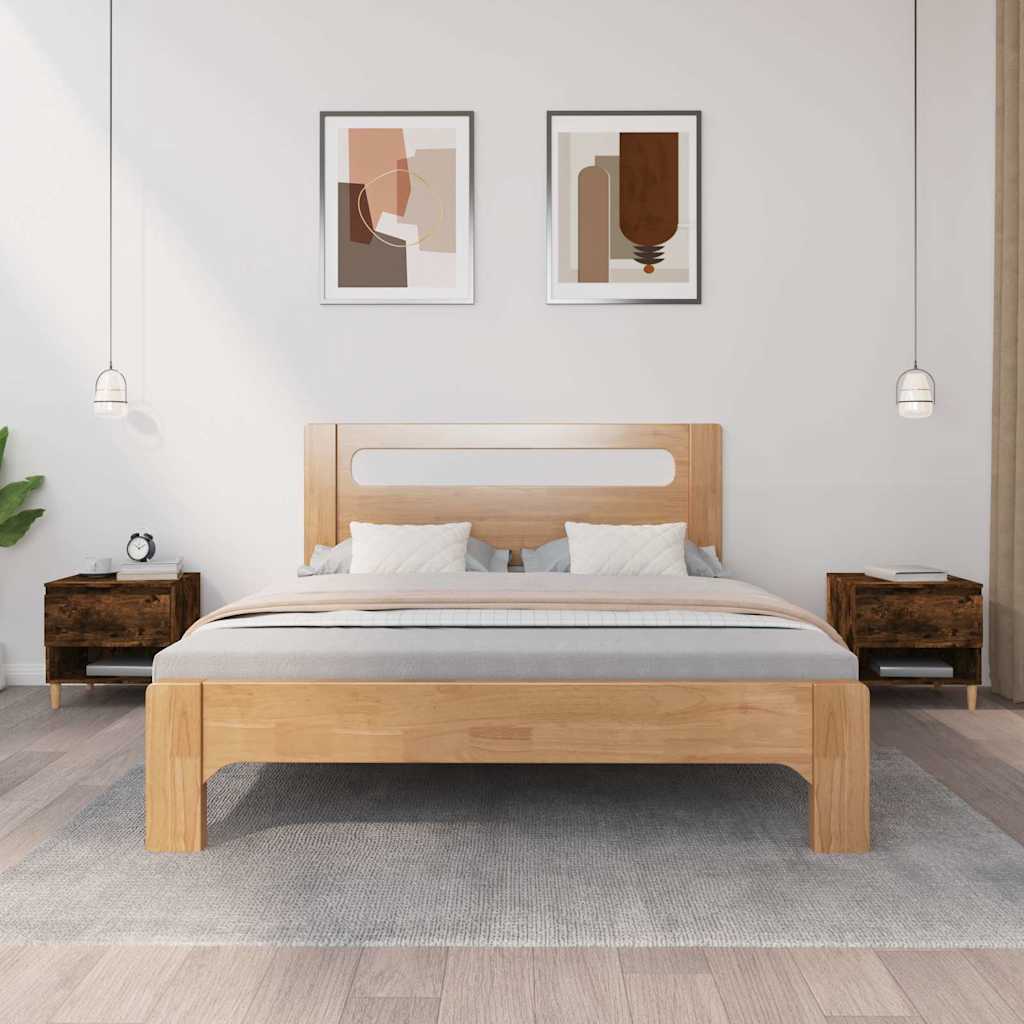 vidaXL Nachtkastje 50x46x50 cm bewerkt hout wit