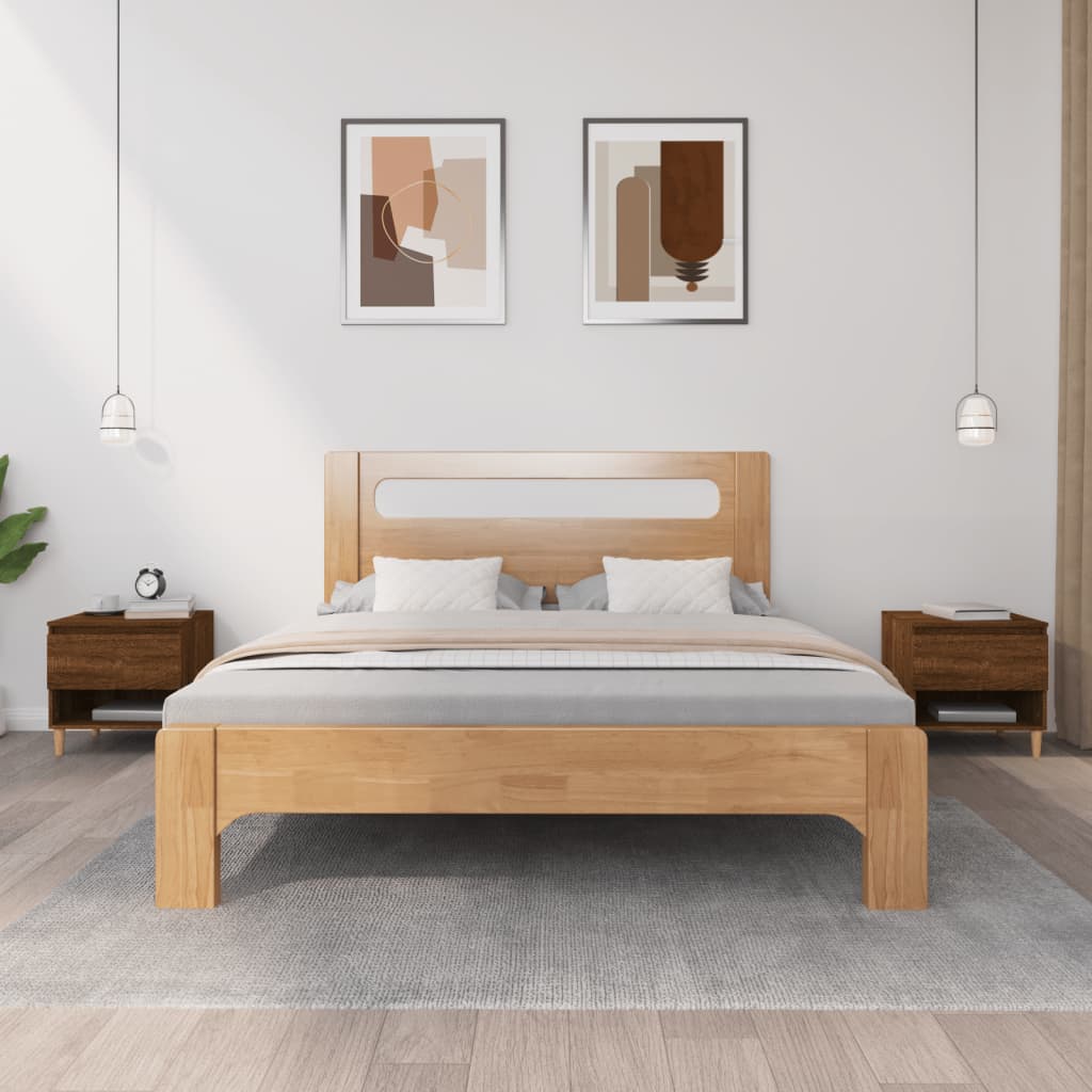 vidaXL Nachtkastje 50x46x50 cm bewerkt hout wit