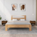 vidaXL Nachtkastje 50x46x50 cm bewerkt hout wit