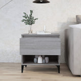 vidaXL Bijzettafel 50x46x50 cm bewerkt hout wit