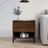 vidaXL Bijzettafel 50x46x50 cm bewerkt hout wit