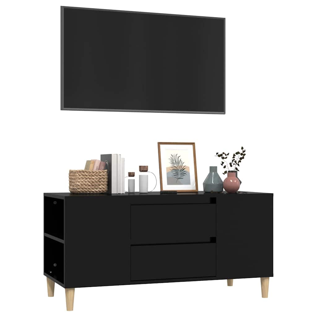 vidaXL Tv-meubel 102x44,5x50 cm bewerkt hout wit