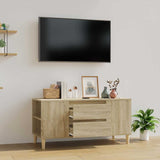 vidaXL Tv-meubel 102x44,5x50 cm bewerkt hout wit