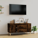 vidaXL Tv-meubel 102x44,5x50 cm bewerkt hout wit
