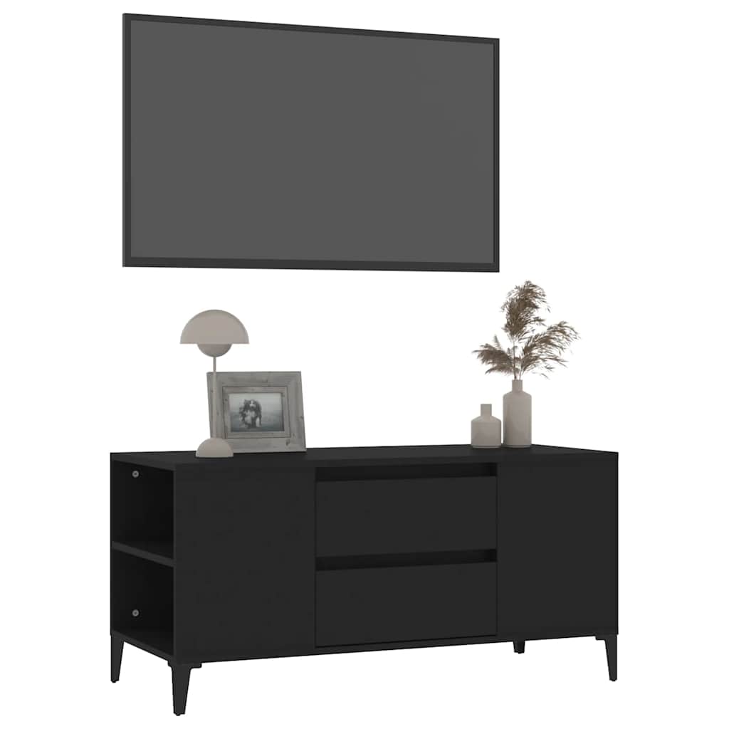 vidaXL Tv-meubel 102x44,5x50 cm bewerkt hout wit