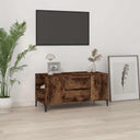 vidaXL Tv-meubel 102x44,5x50 cm bewerkt hout wit