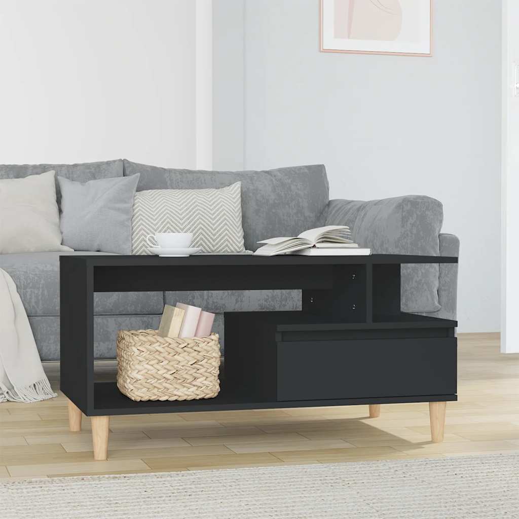 vidaXL Salontafel 90x49x45 cm bewerkt hout wit