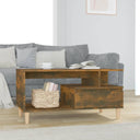 vidaXL Salontafel 90x49x45 cm bewerkt hout wit