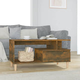 vidaXL Salontafel 90x49x45 cm bewerkt hout wit