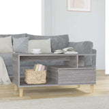 vidaXL Salontafel 90x49x45 cm bewerkt hout wit