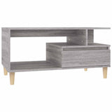 vidaXL Salontafel 90x49x45 cm bewerkt hout wit
