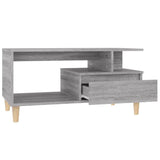 vidaXL Salontafel 90x49x45 cm bewerkt hout wit