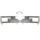 vidaXL Salontafel 90x49x45 cm bewerkt hout wit