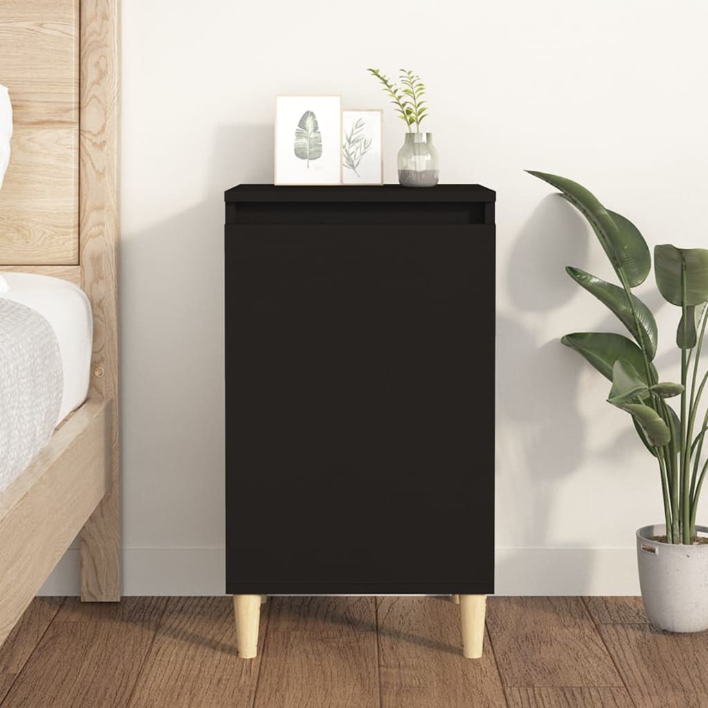 vidaXL Nachtkastje 40x35x70 cm bewerkt hout wit